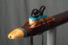Walnut Burl Native American Flute, Minor, Bass B-3, #L12G (0)
